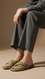 Olive Formal Slipper For Women FR8460