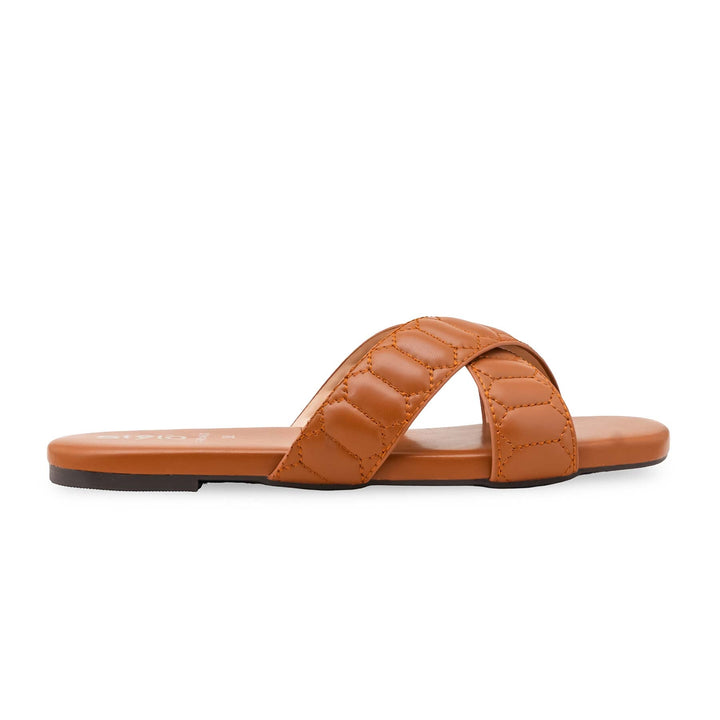Tan Formal Slipper For Ladies FR8460