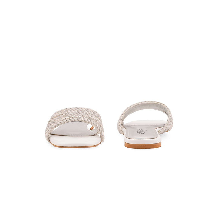 White Formal Slipper For Women FR8462
