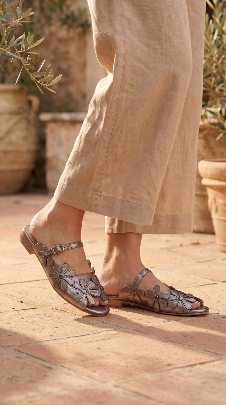Grey Formal Slipper For Women FR8464