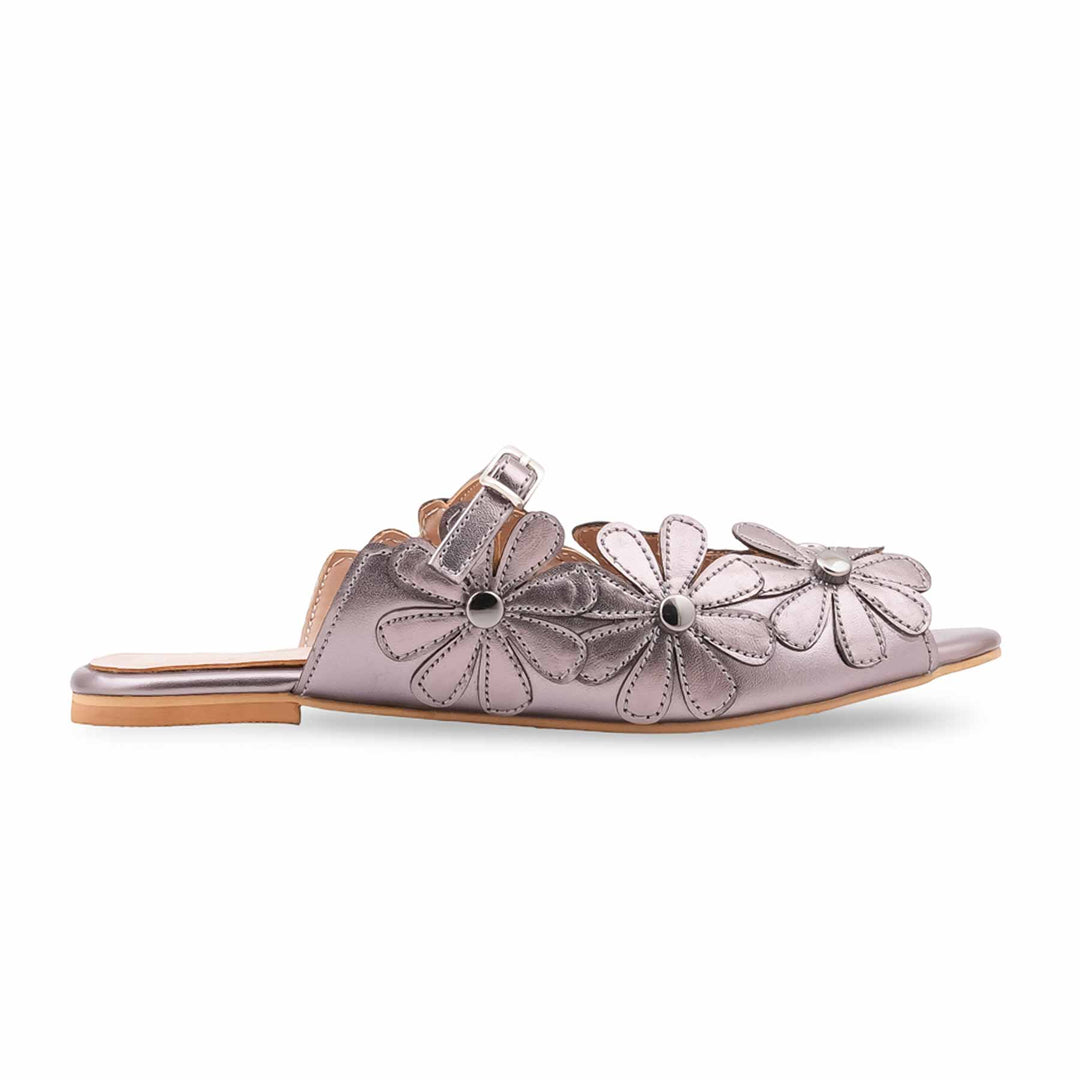 Grey Formal Slipper For Women FR8464