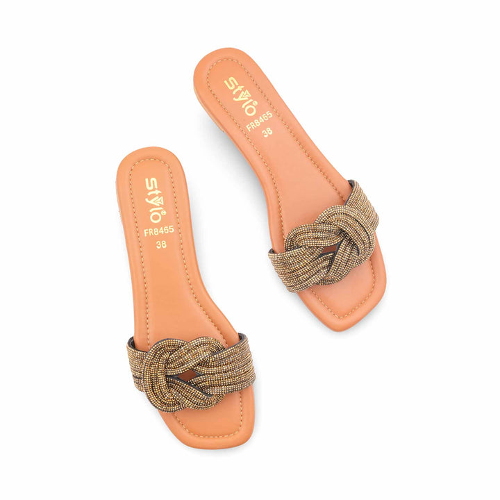 Mustard Formal Slipper For Ladies FR8465