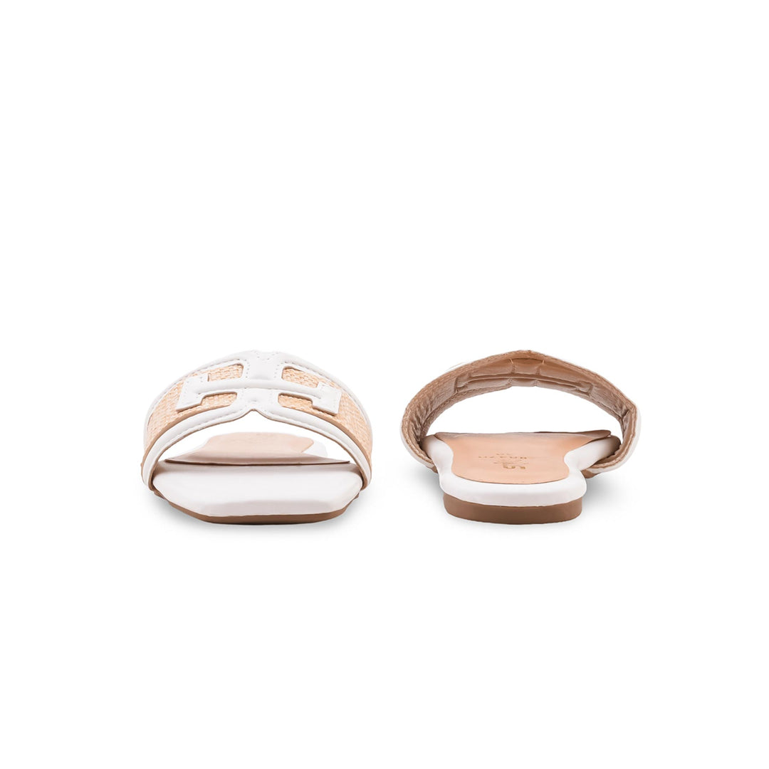 Cream Formal Slipper For Women FR8470