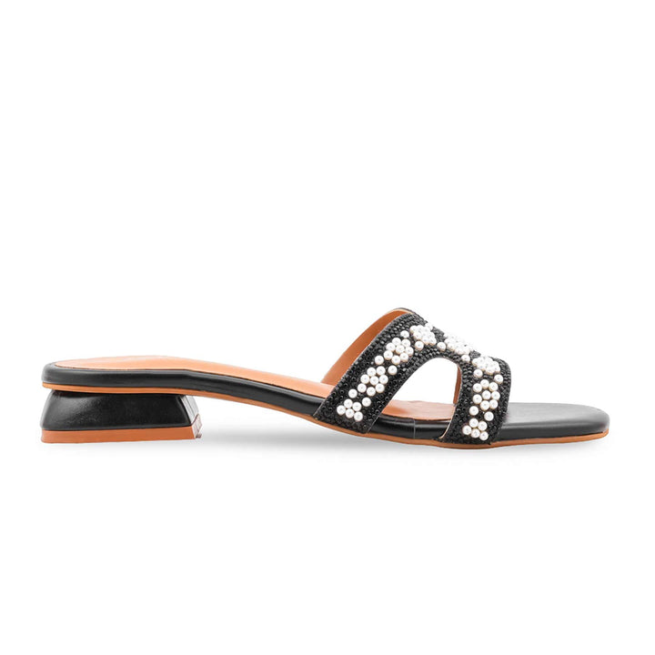 Black Formal Slipper For Ladies FR8477