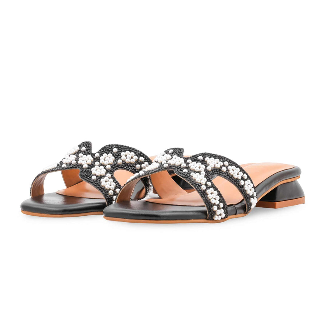 Black Formal Slipper For Ladies FR8477