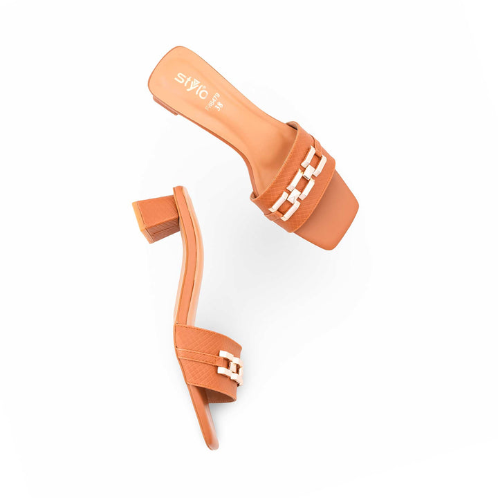 Mustard Formal Slipper For Women FR8479