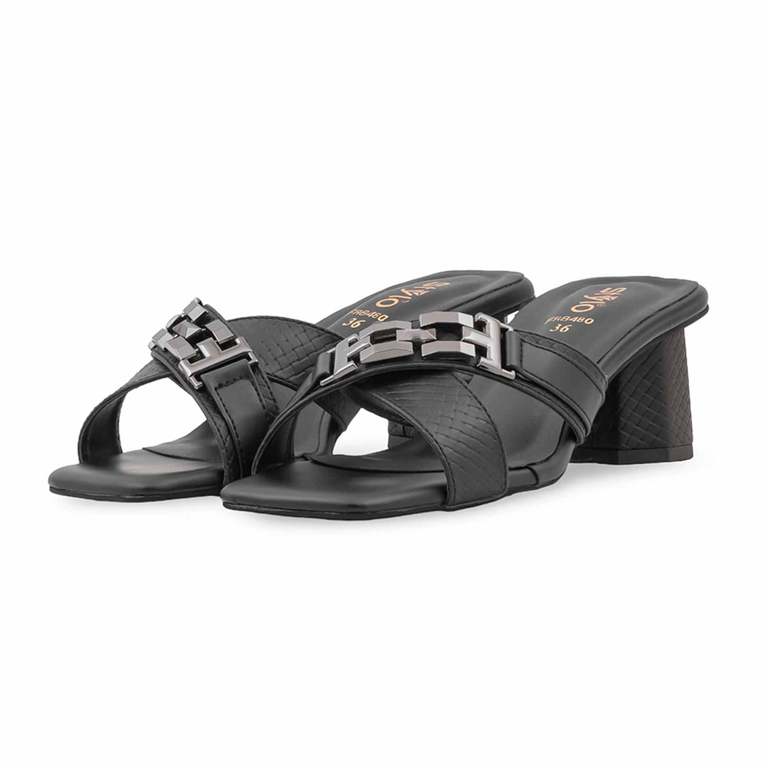 Black Formal Slipper For Women FR8480