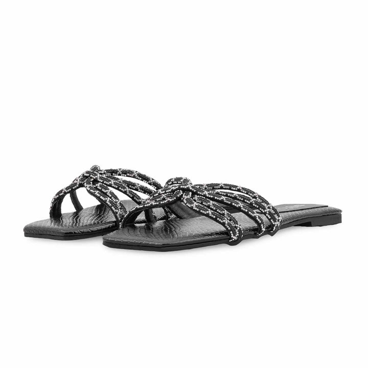 Black Formal Slipper For Women FR8485