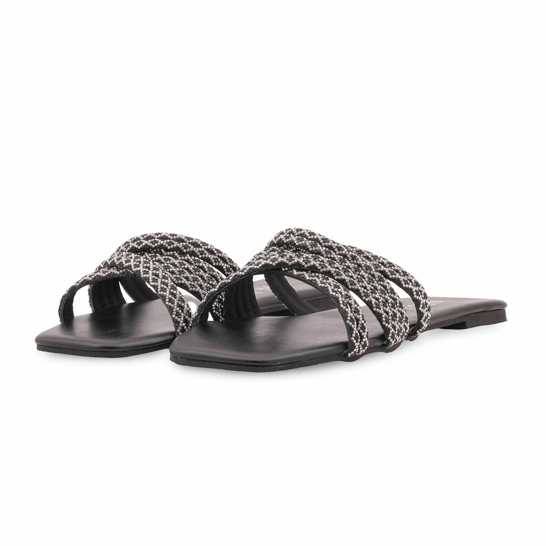 Black Formal Slipper For Women FR8488