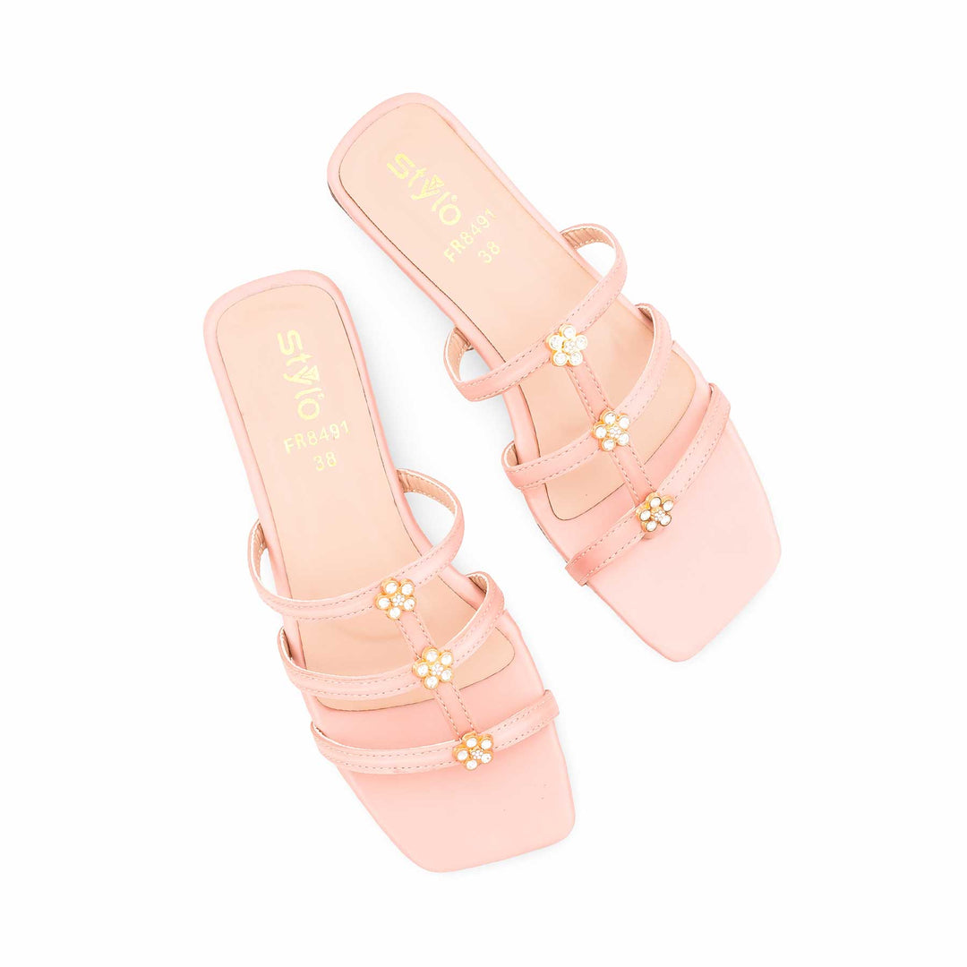 Pink Formal Slipper For Ladies FR8491
