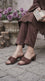 Coffee Formal Slipper For Women FR8494