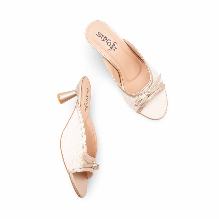 Golden Formal Slipper For Women FR8495