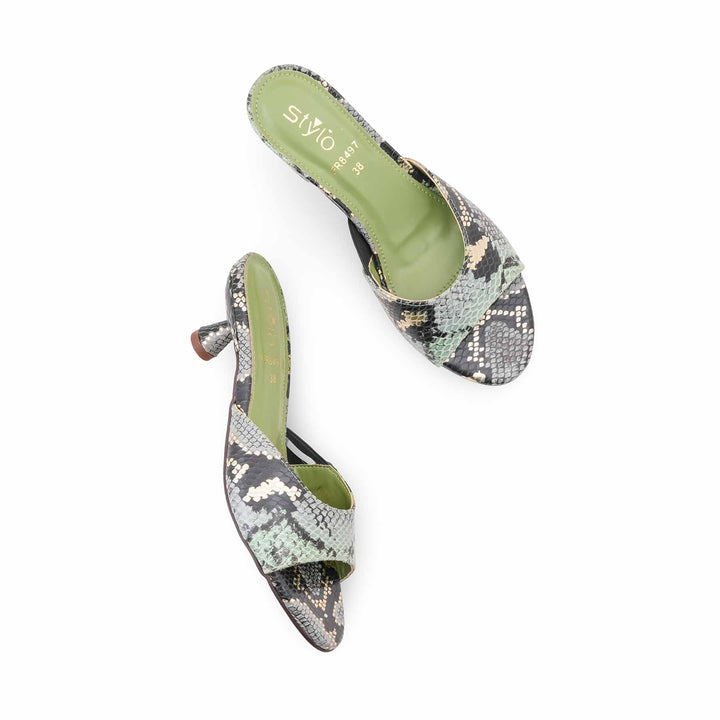 Green Formal Slipper For Ladies FR8497