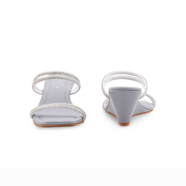 Grey Formal Slipper For Ladies FR8498