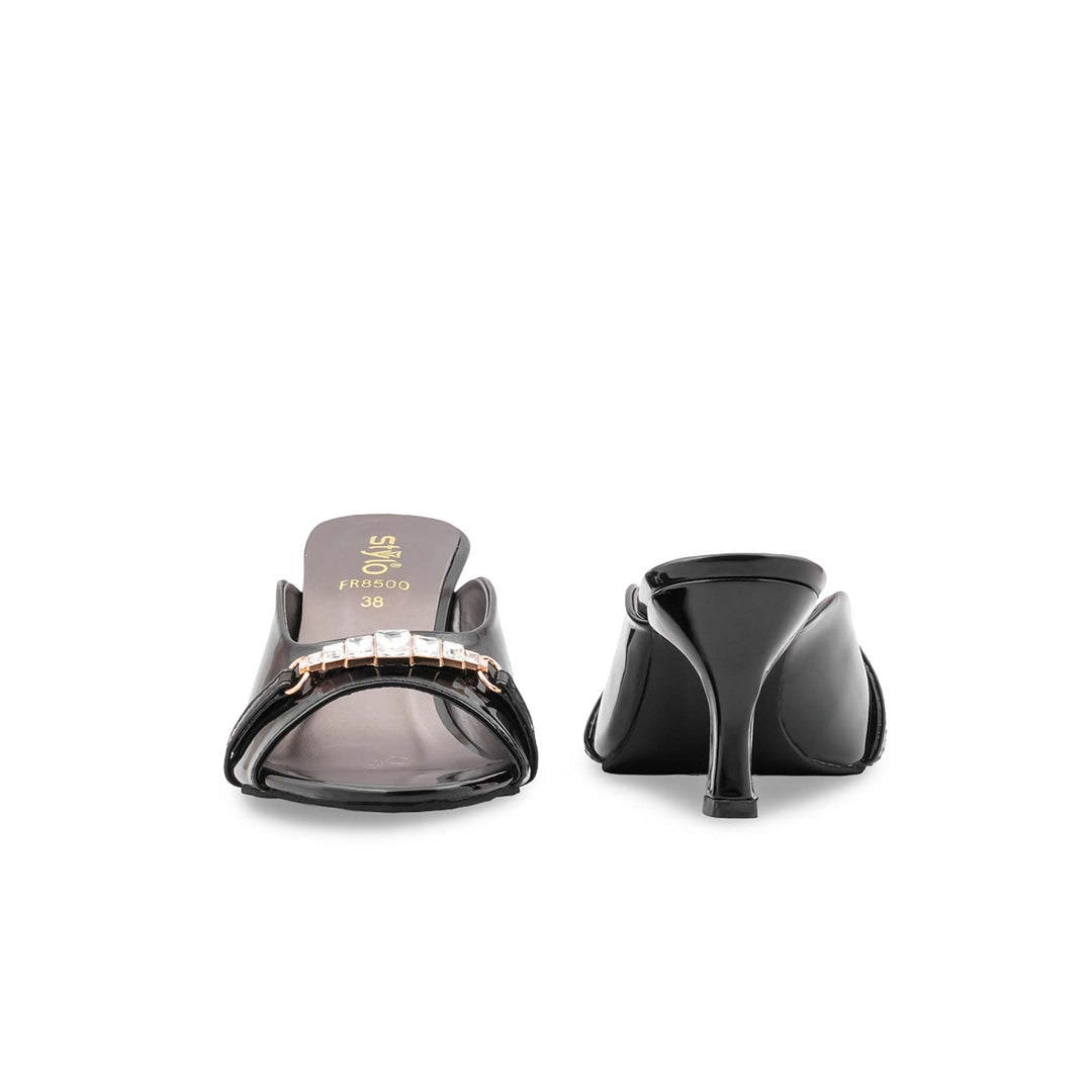 Black Formal Slipper For Women FR8500