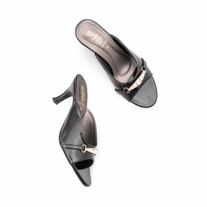 Black Formal Slipper For Women FR8500
