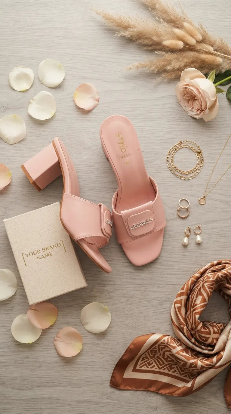Pink Formal Slipper For Women FR8501