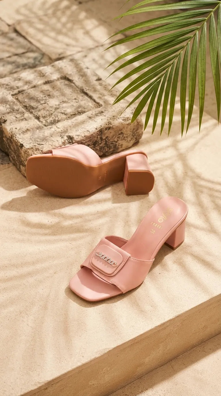 Pink Formal Slipper For Women FR8501