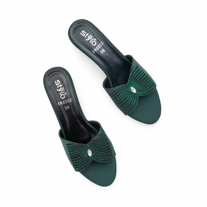 Green Formal Slipper For Women FR8502