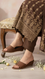 Coffee Formal Slipper For Ladies FR8503
