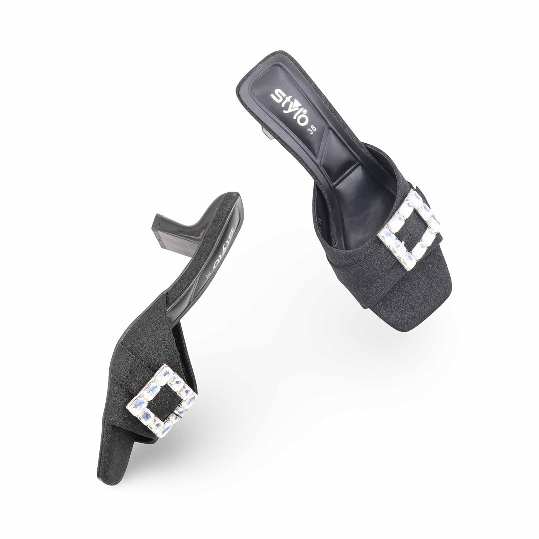 Black Formal Slipper For Women FR8508