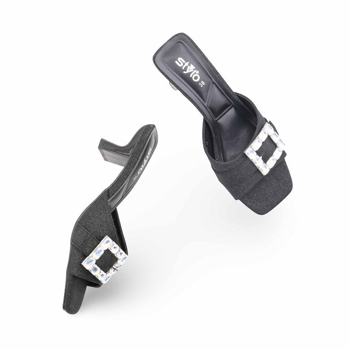 Black Formal Slipper For Women FR8508