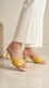 Yellow Formal Slipper For Women FR8510