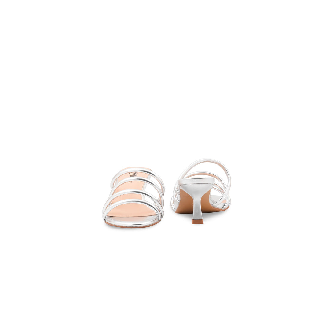 Silver Formal Slipper For Women FR8512