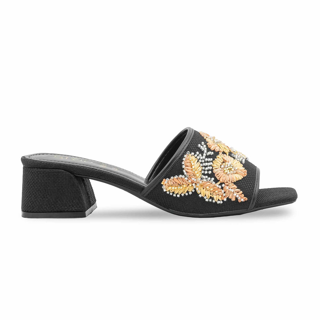 Black Formal Slipper For Ladies FR8517