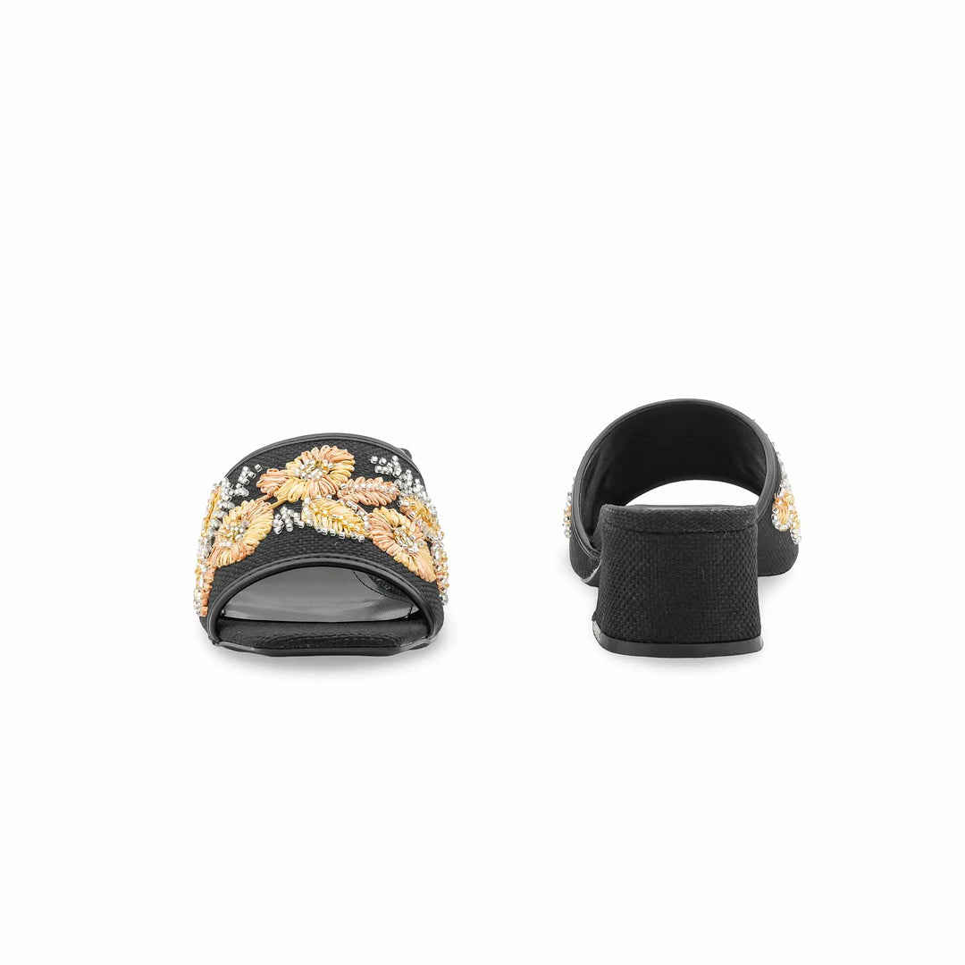 Black Formal Slipper For Ladies FR8517