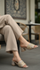 Beige Formal Slipper For Ladies FR8517