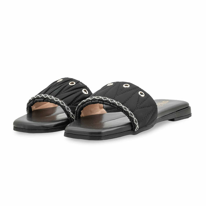 Black Formal Slipper For Women FR8530