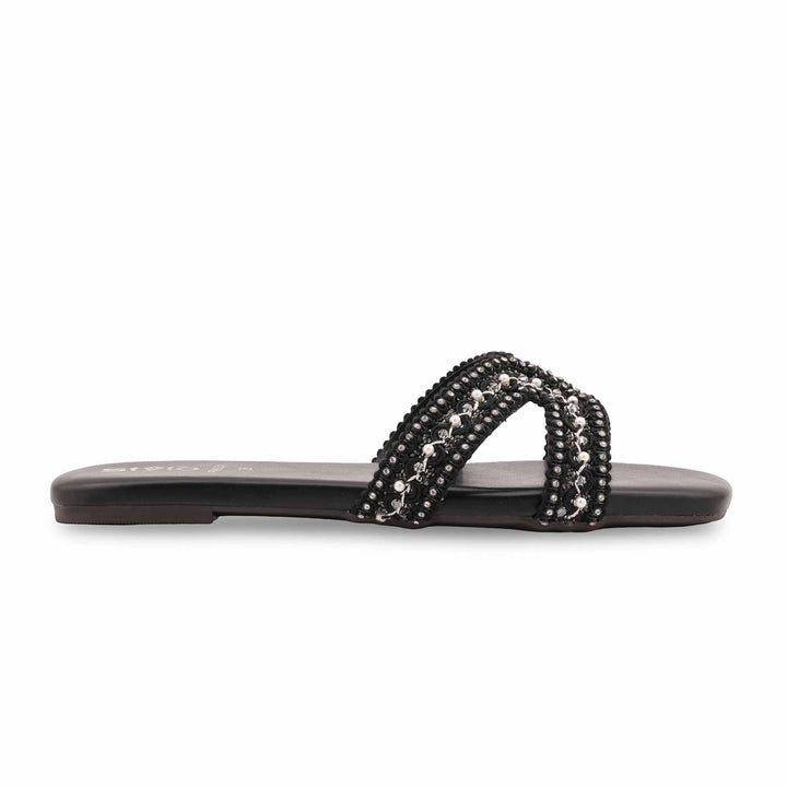 Black Formal Slipper For Ladies FR8531