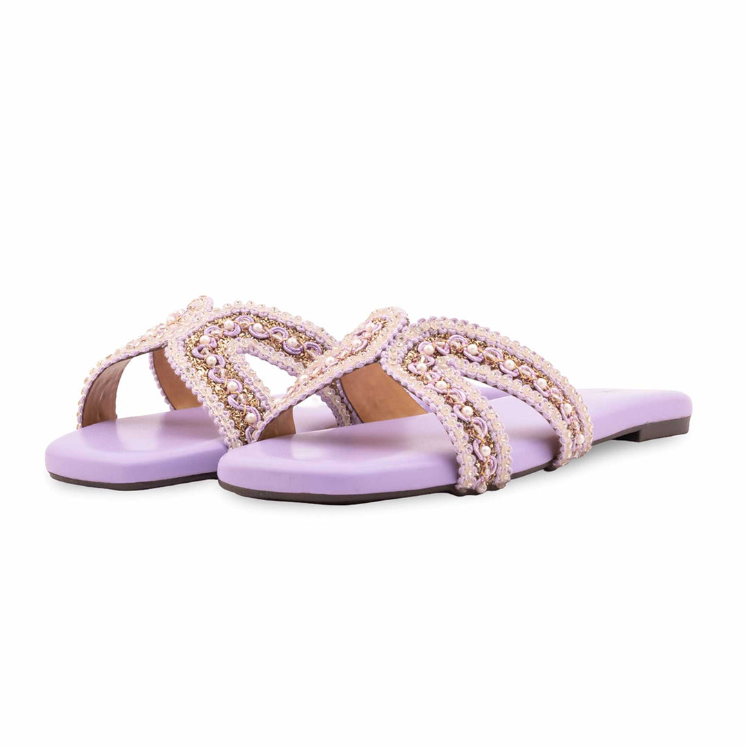 Purple Formal Slipper For Women FR8531