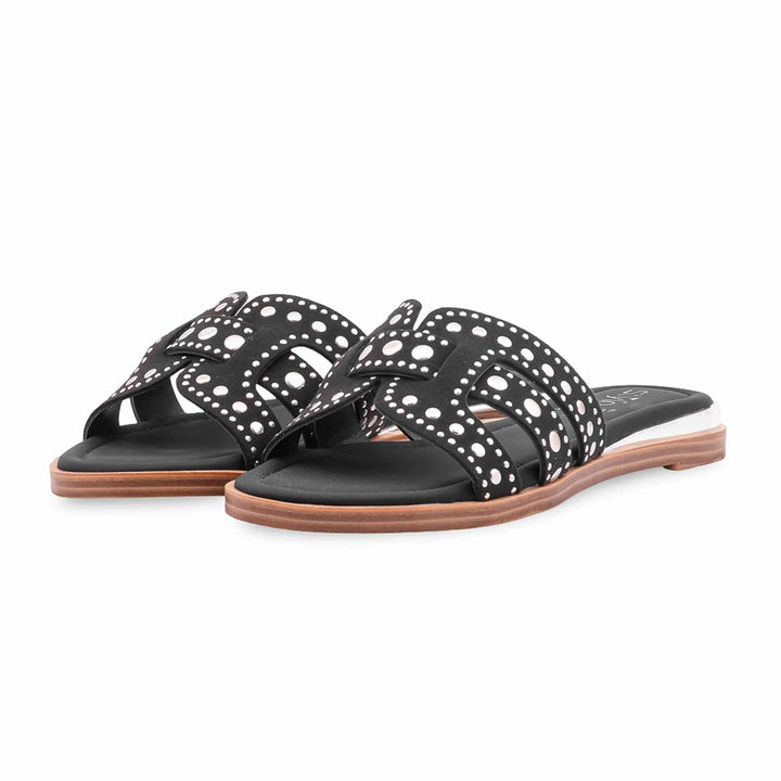 Black Formal Slipper For Ladies FR8537