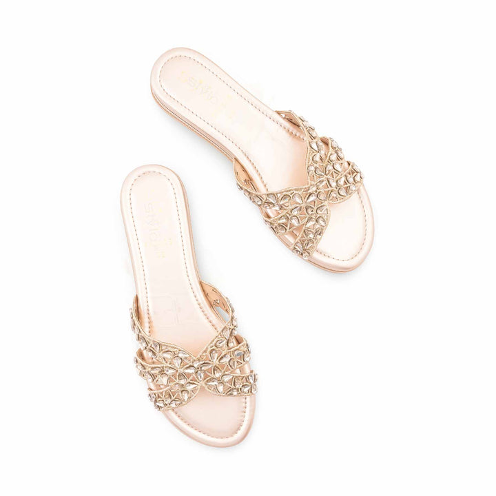 Golden Formal Slipper For Women FR8539