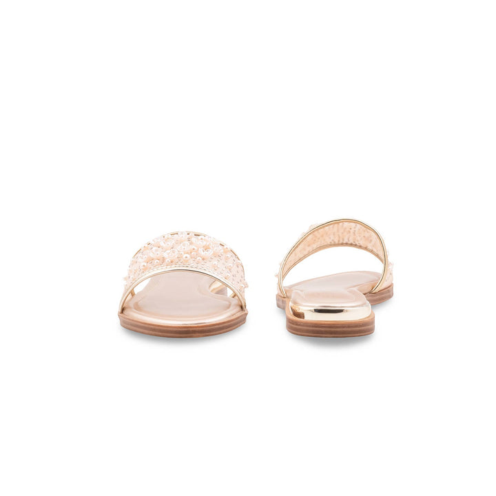 Golden Formal Slipper For Women FR8540