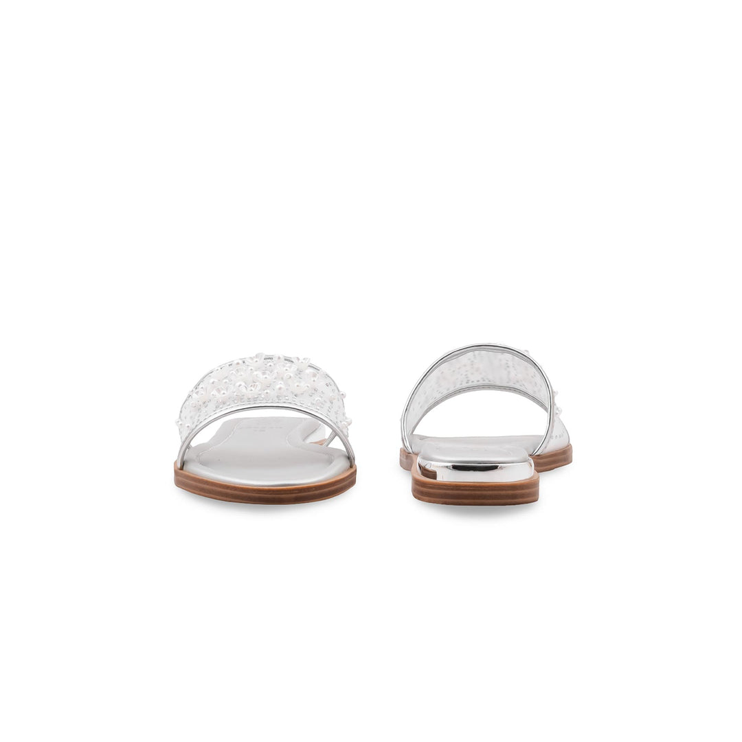 Silver Formal Slipper For Women FR8540