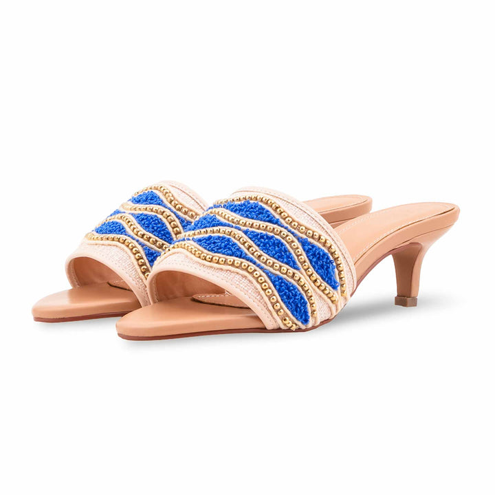 Blue Formal Slipper For Women FR8541