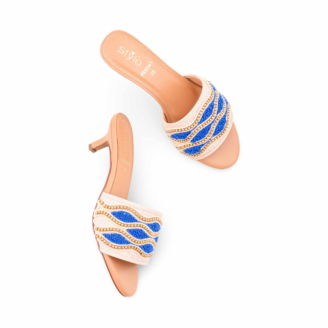 Blue Formal Slipper For Women FR8541