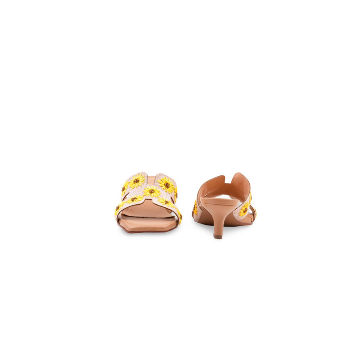 Yellow Formal Slipper For Women FR8542