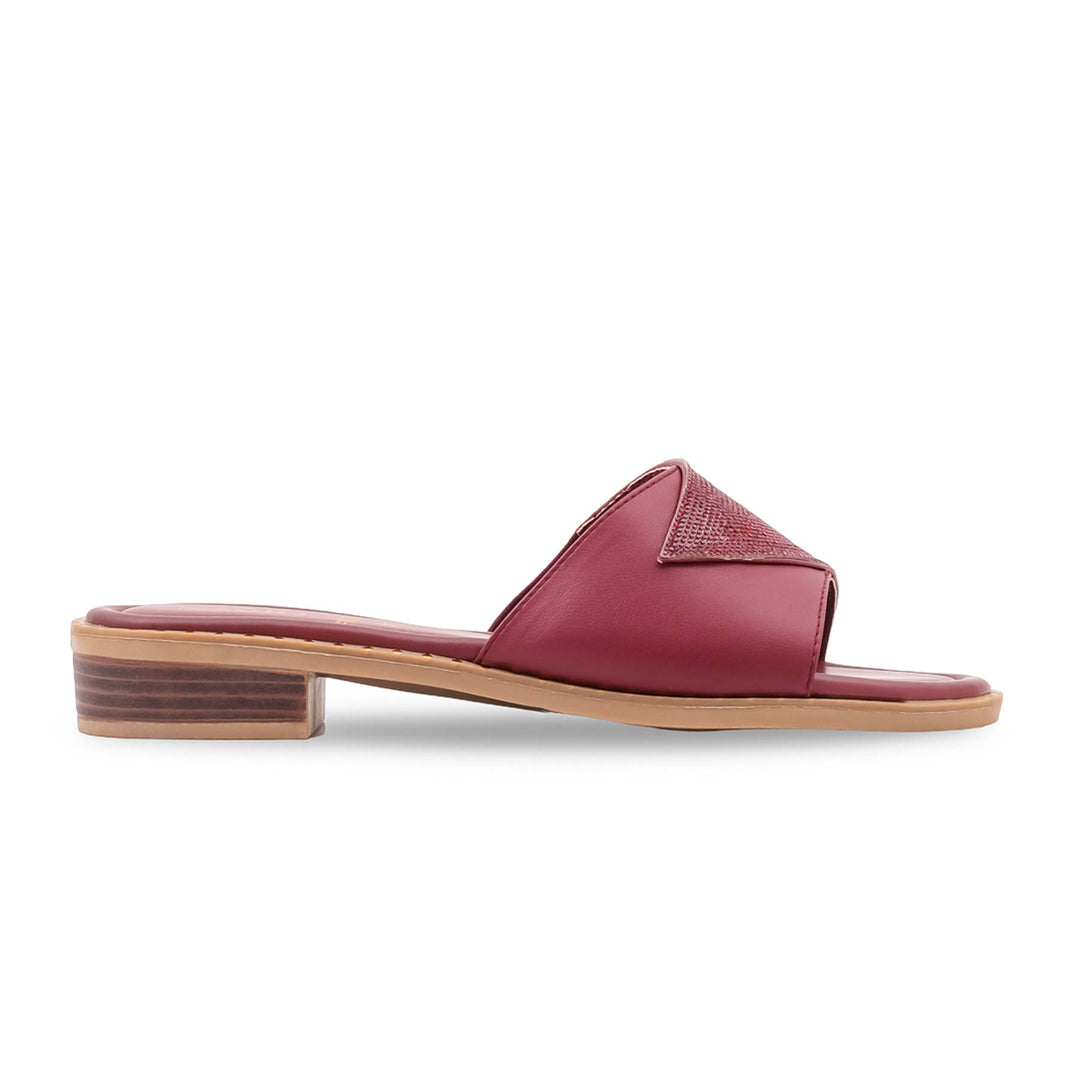 Maroon Formal Slipper For Women FR8551
