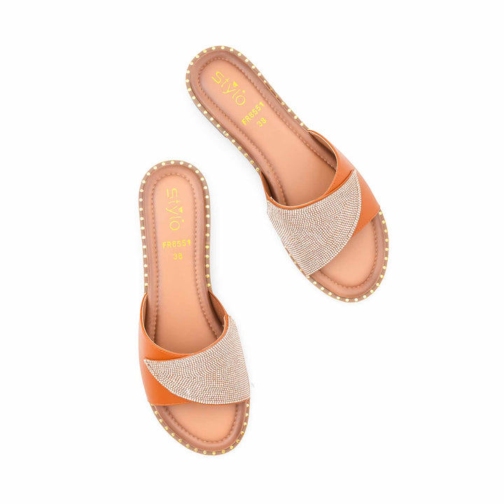Mustard Formal Slipper For Women FR8551