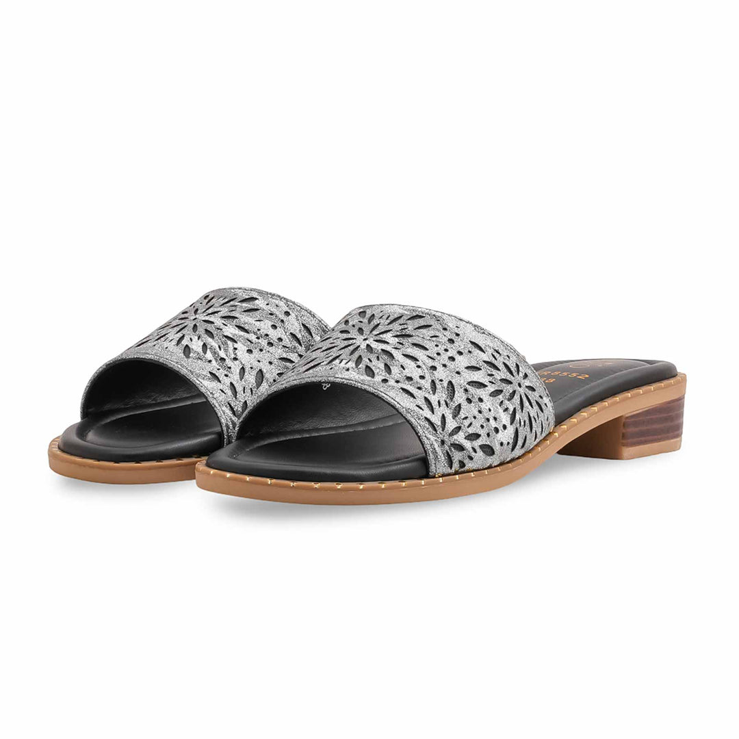 Grey Formal Slipper For Women FR8552