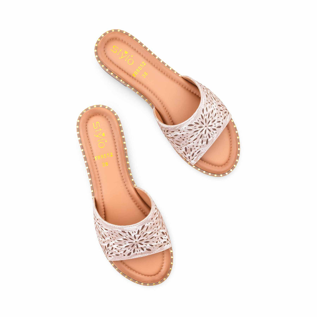 Golden Formal Slipper For Women FR8552