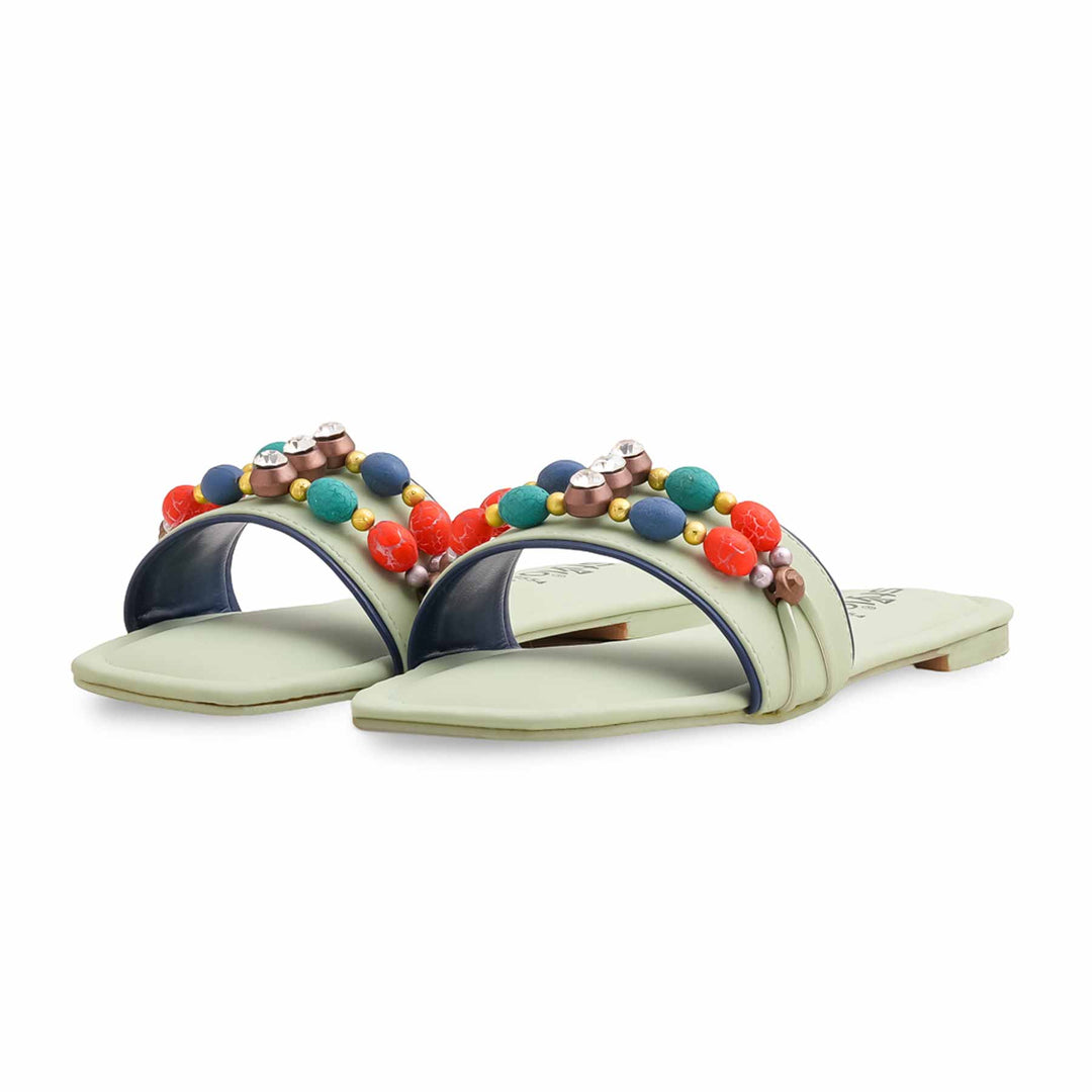Green Formal Slipper For Women FR8554