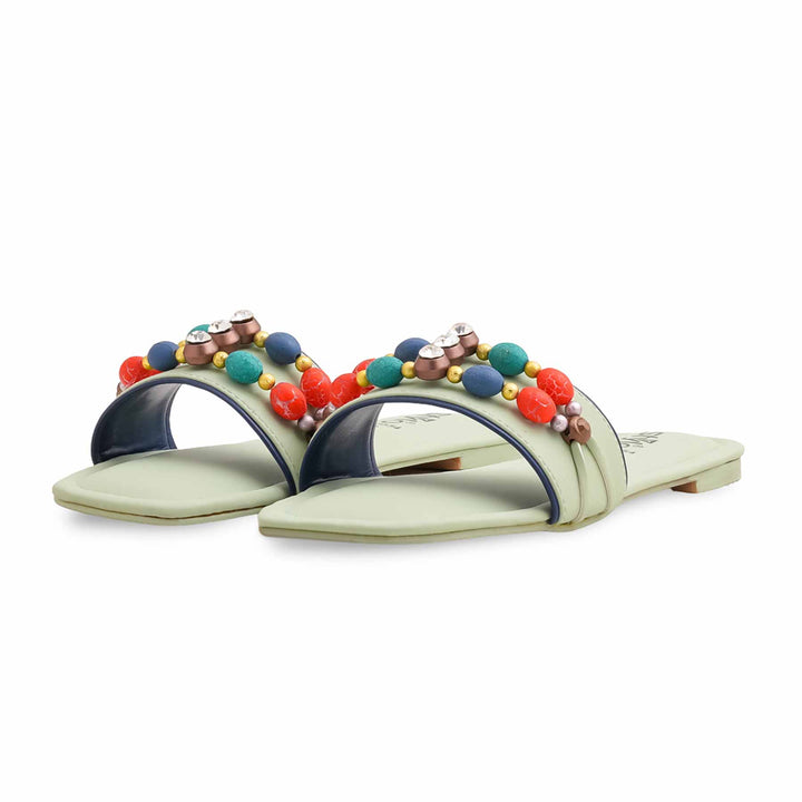 Green Formal Slipper For Women FR8554