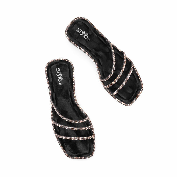 Black Formal Slipper For Women FR8556