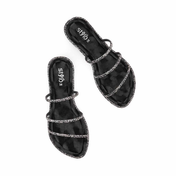 Black Formal Slipper For Women FR8557