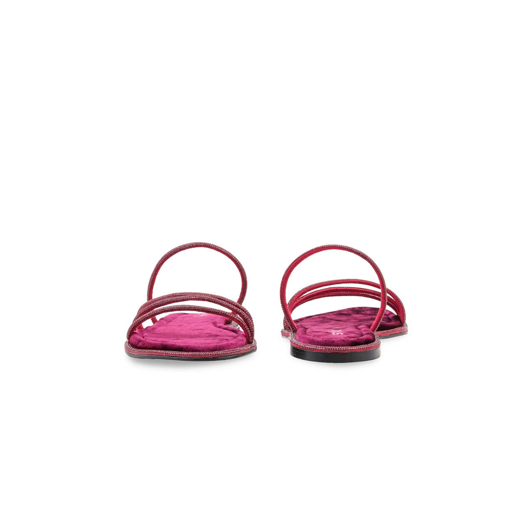 Maroon Formal Slipper For Women FR8558